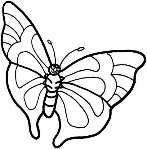 cartoon black and white butterfly